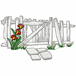 Garden Barriers Embroidery Design 6 Garden Barriers Embroidery Design 6